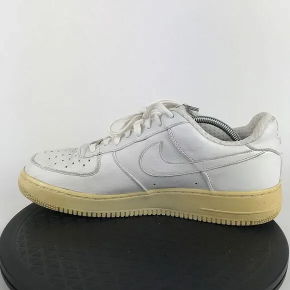 Nike Air Force 1 Premium White Leather 2006 315180-111 Men’s Size 12 - Picture 9 of 12